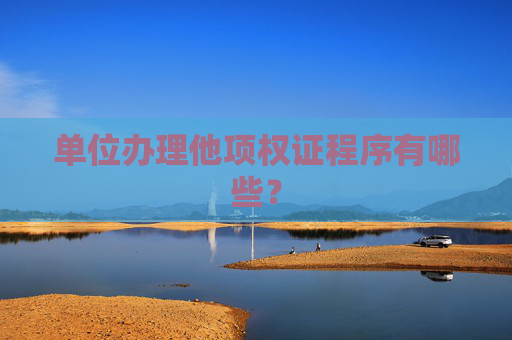 单位办理他项权证程序有哪些？