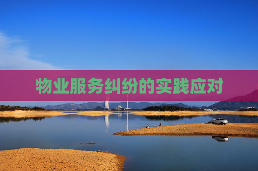 物业服务纠纷的实践应对