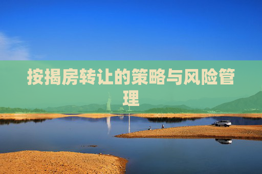 按揭房转让的策略与风险管理