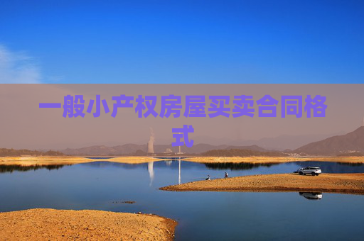 一般小产权房屋买卖合同格式